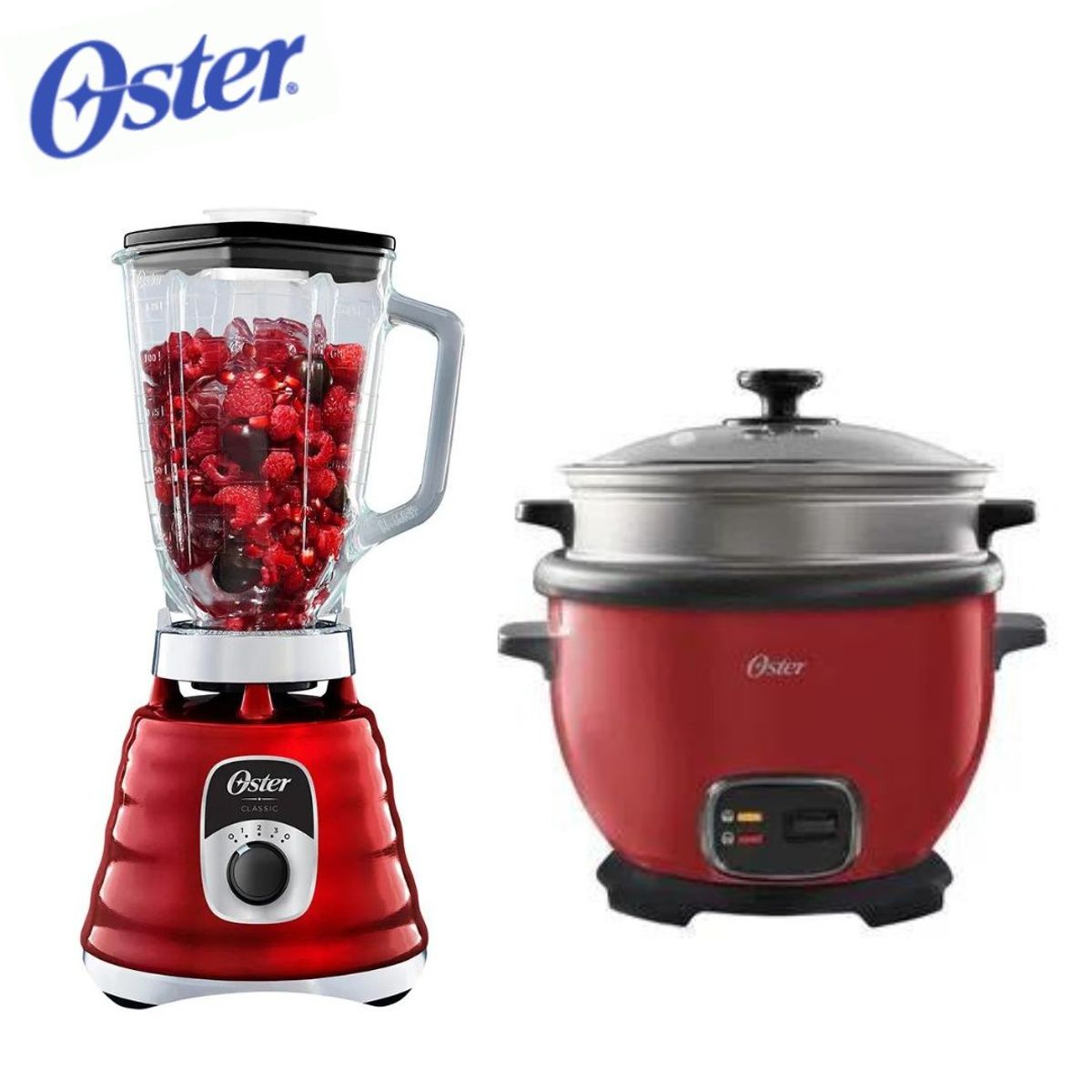 OSTER - Combo Oster Licuadora 3Vel + Arrocera 1.8 Lts