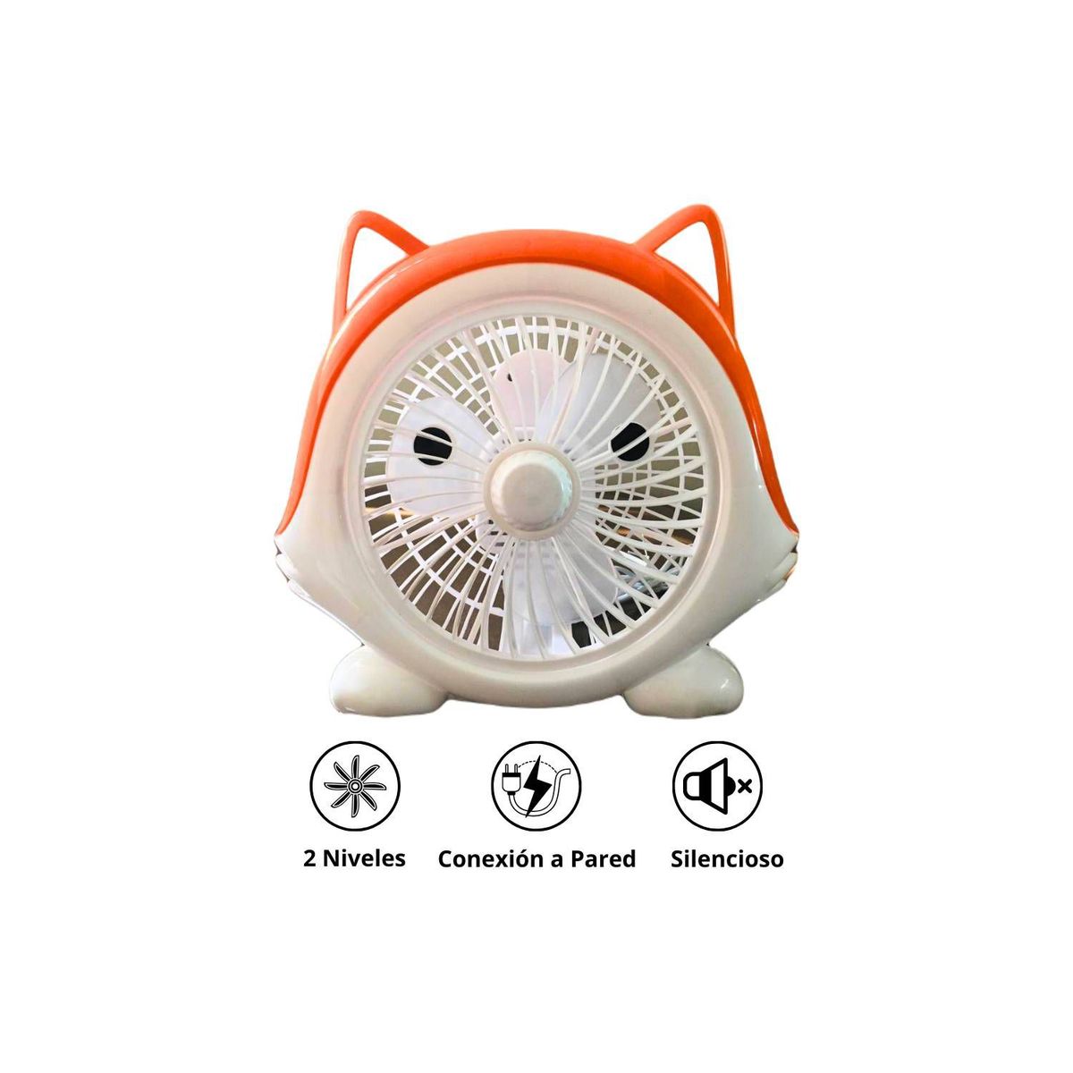 GENERICO - Ventilador para Escritorio Kawaii 2 Niveles