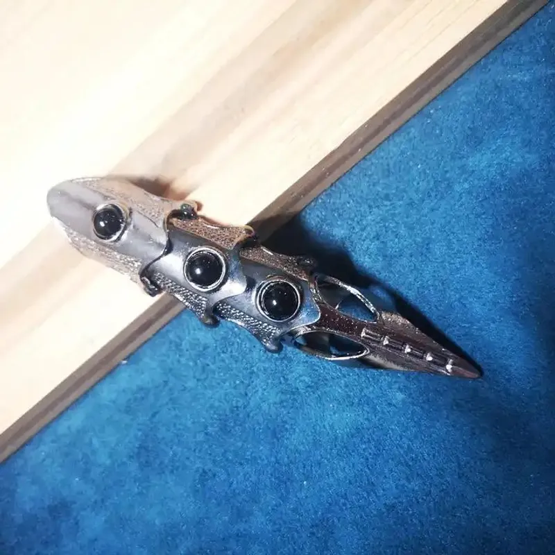 GENERICO - Anillo De Moda Dedo Largo Punk Gótico