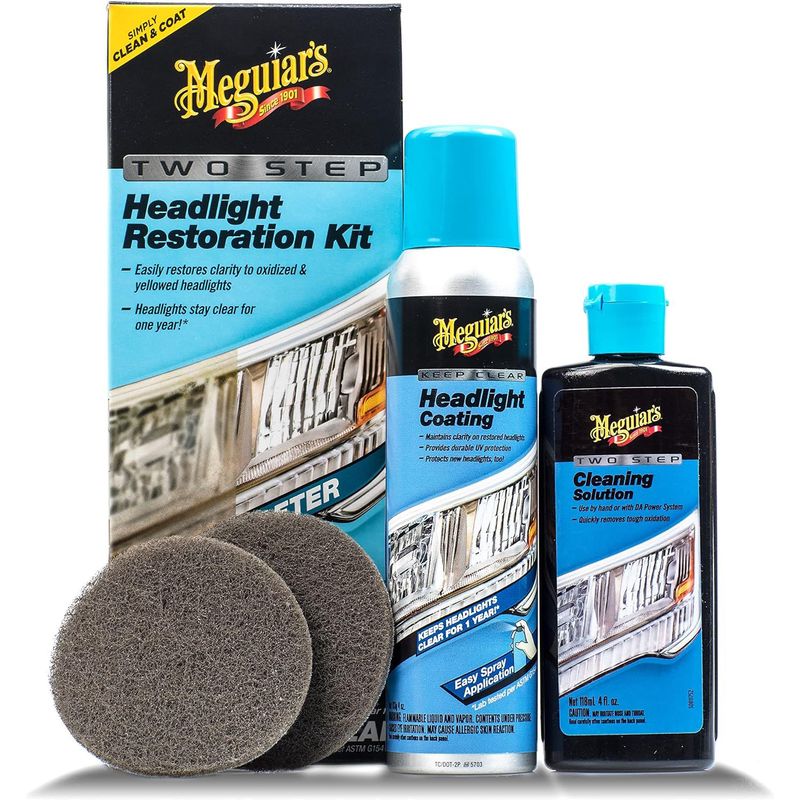 MEGUIARS - Meguiars Kit Restaurador de Faros en Dos Pasos