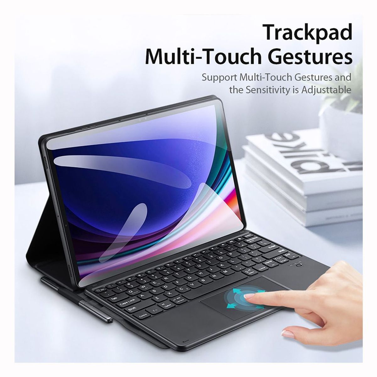 GENERICO - Funda Teclado para Samsung Galaxy Tab S9 PLUS 12.4 2023