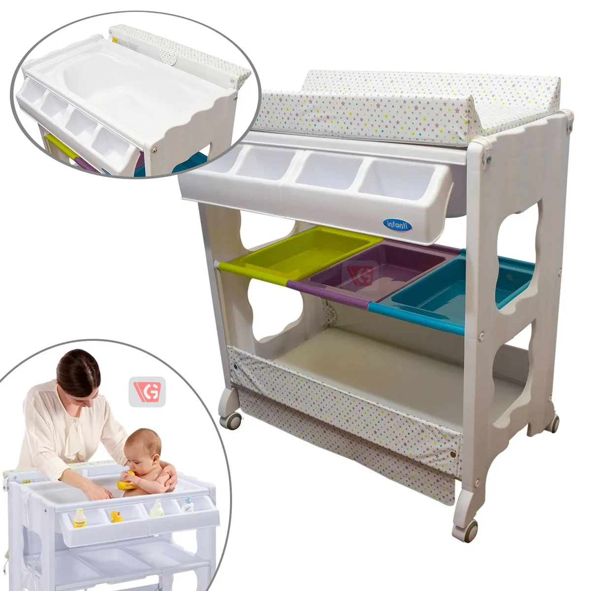 INFANTI - Bañera con Cambiador STAR