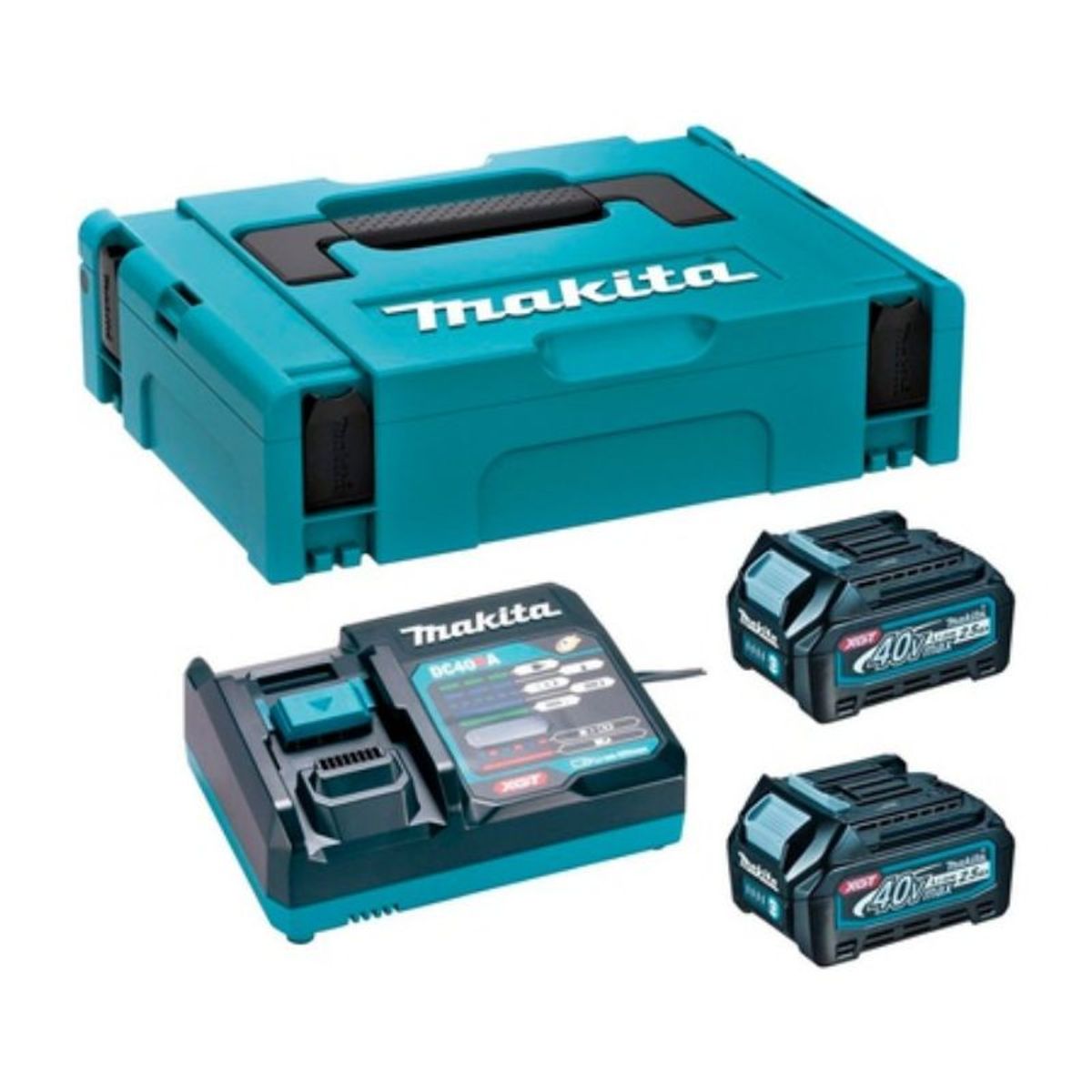 MAKITA - Makpac 2 Baterías 40Vmax XGT 2.5Ah + Cargador