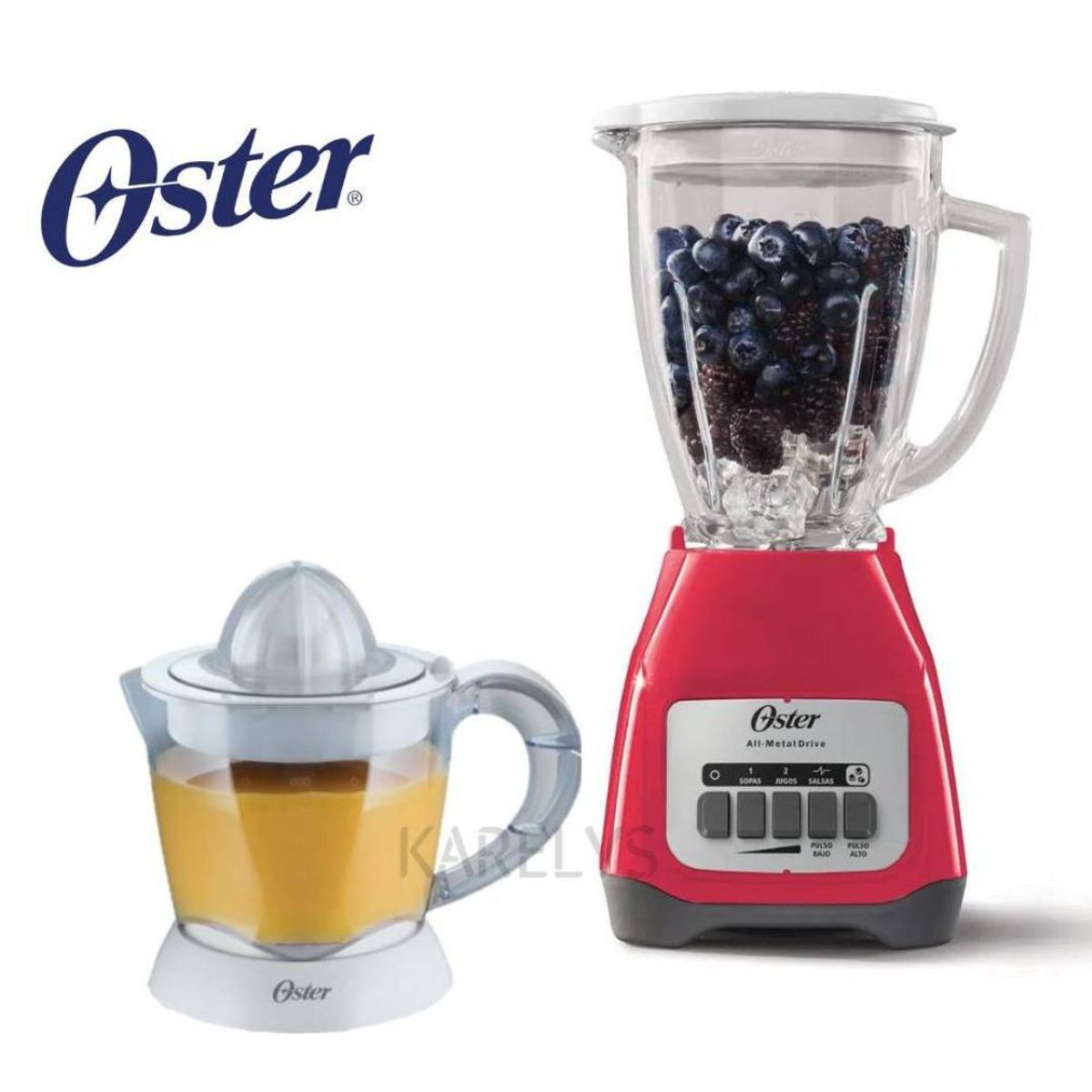OSTER - COMBO Oster Licuadora 2 Velocidades + Exprimidor de Cítrico 1 Lt
