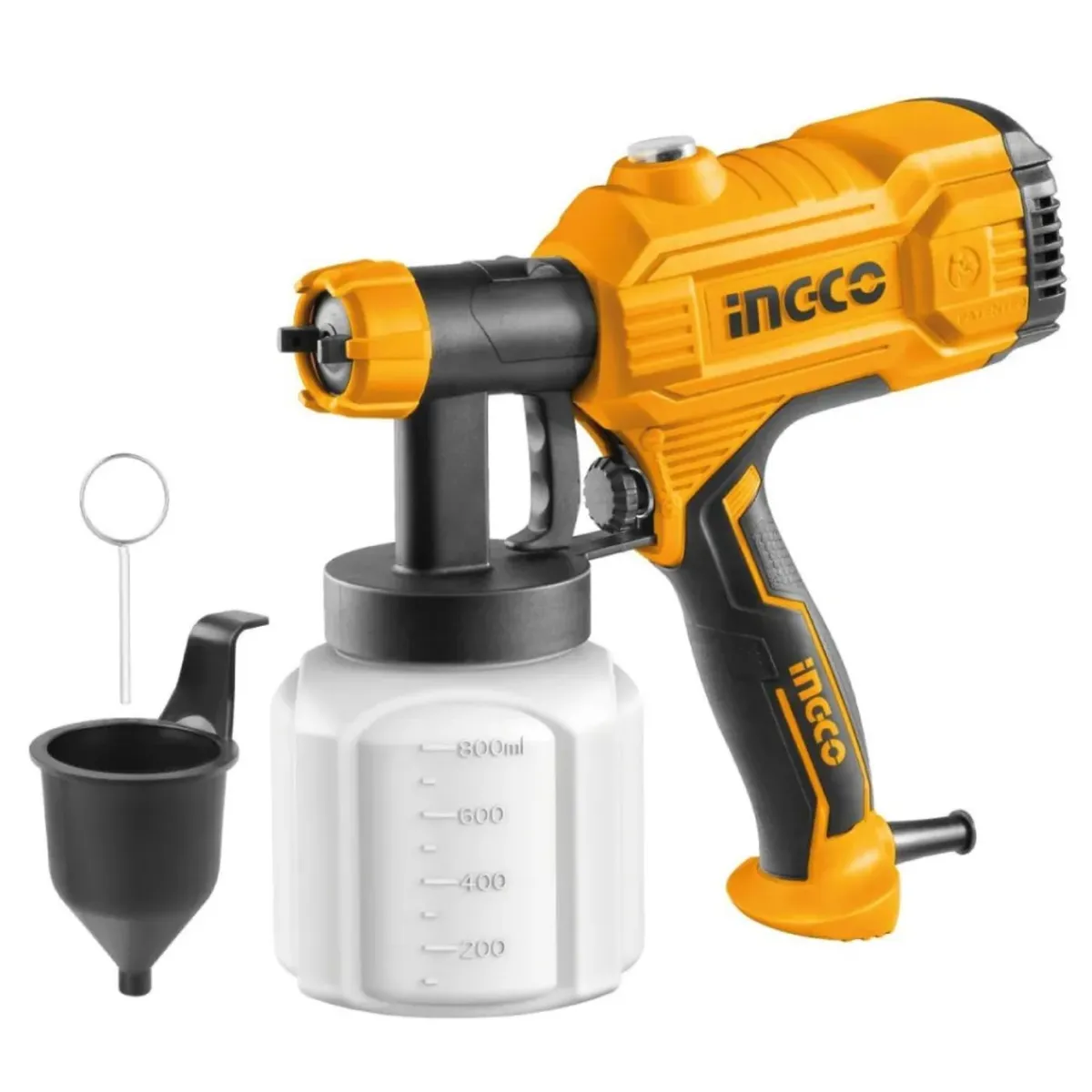 INGCO TOOLS - Pistola para pintar eléctrica 450 W Tanque plástico Ingco