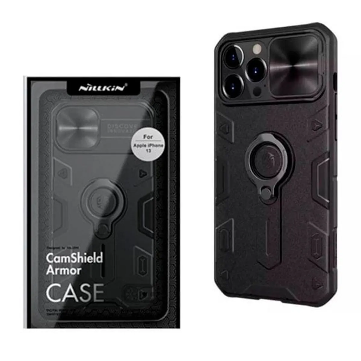 NILLKIN - Funda Nillkin Camshield Armor Pro Para Iphone 15 Pro Max - Negro