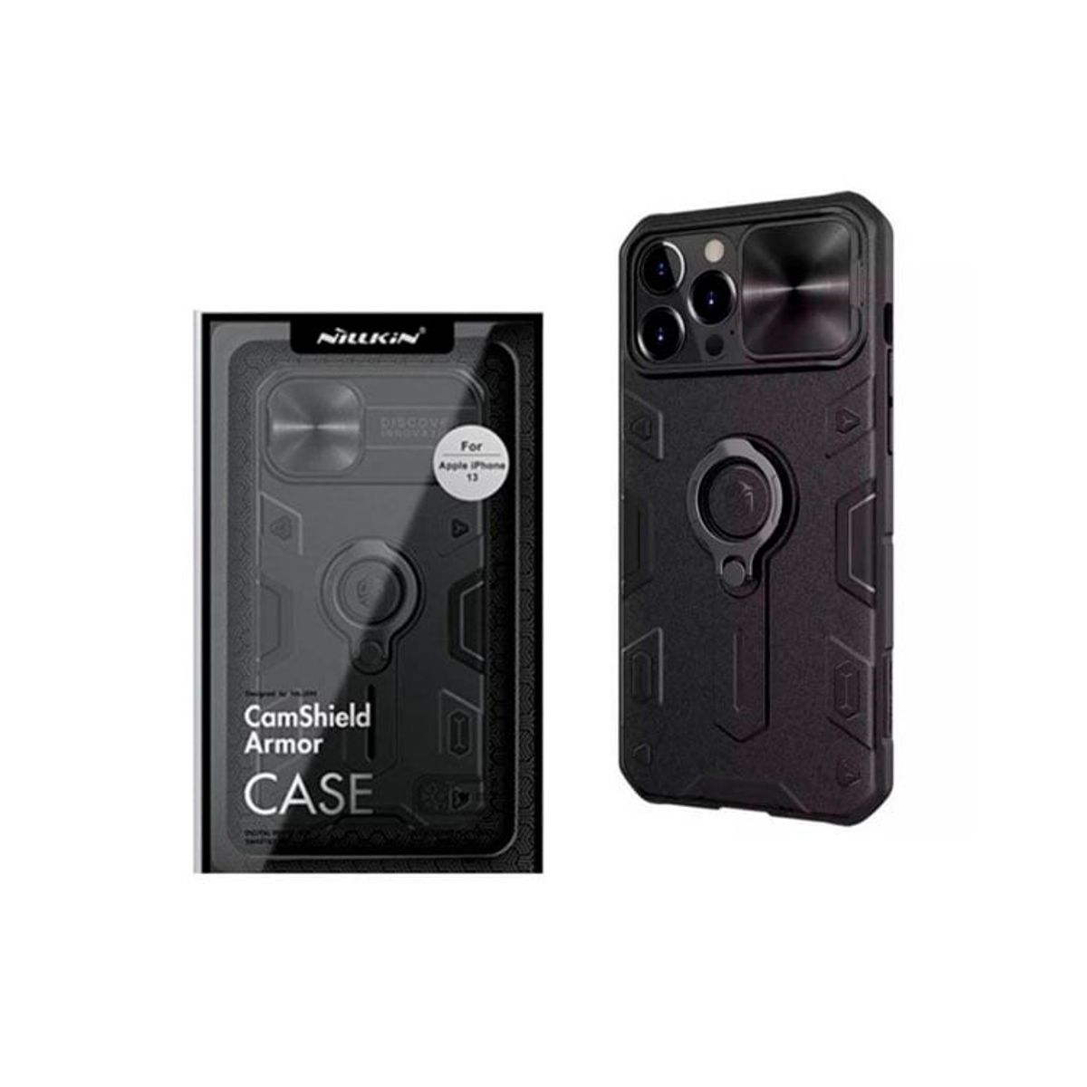 NILLKIN - Funda Nillkin Camshield Armor Pro Para Iphone 15 Pro Max - Negro