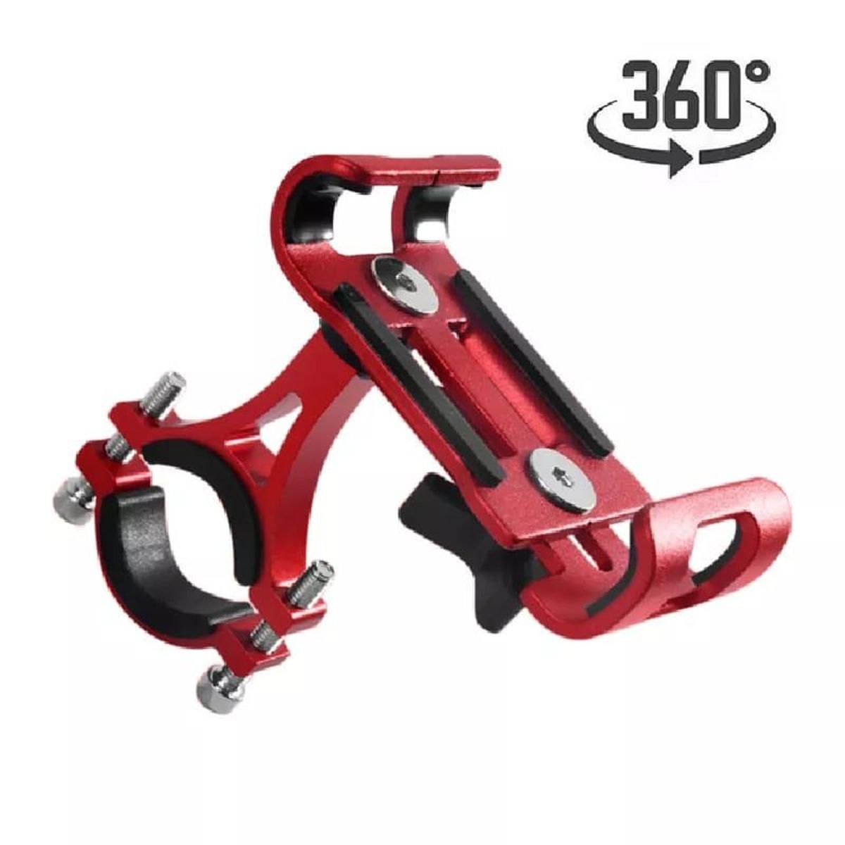 GENERICO - Holder Soporte para Celular 65 Aluminio 360° Bicicleta Moto Scooter