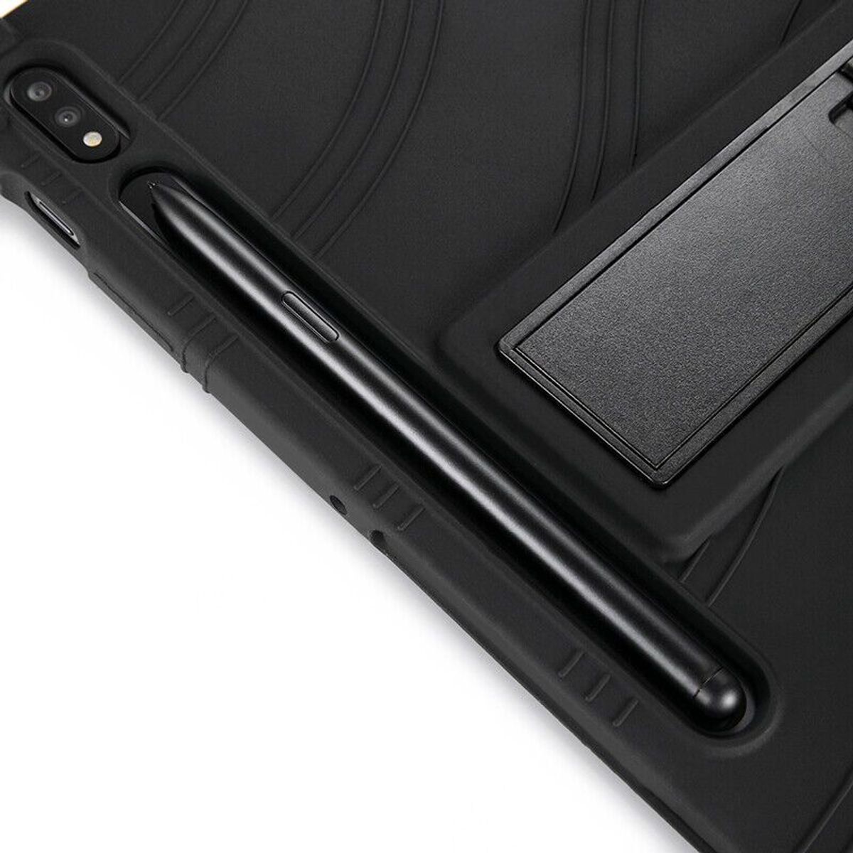 FUNDAANTIGOLPES - Funda de Silicona para Samsung Galaxy Tab S7 FE - Negro