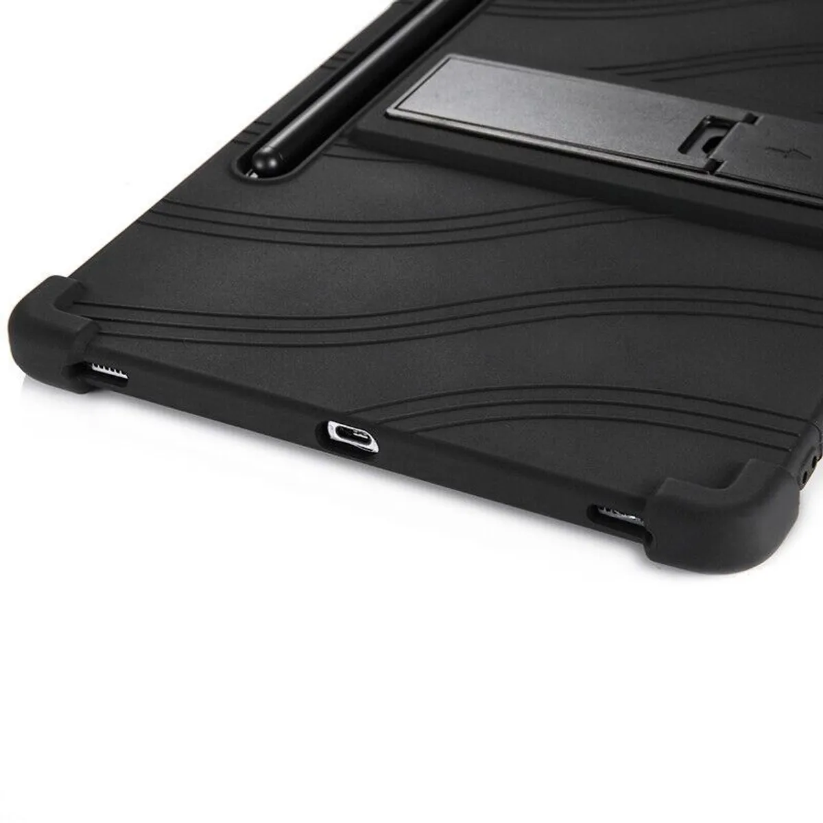 FUNDAANTIGOLPES - Funda de Silicona para Samsung Galaxy Tab S8 - S7 - Negro
