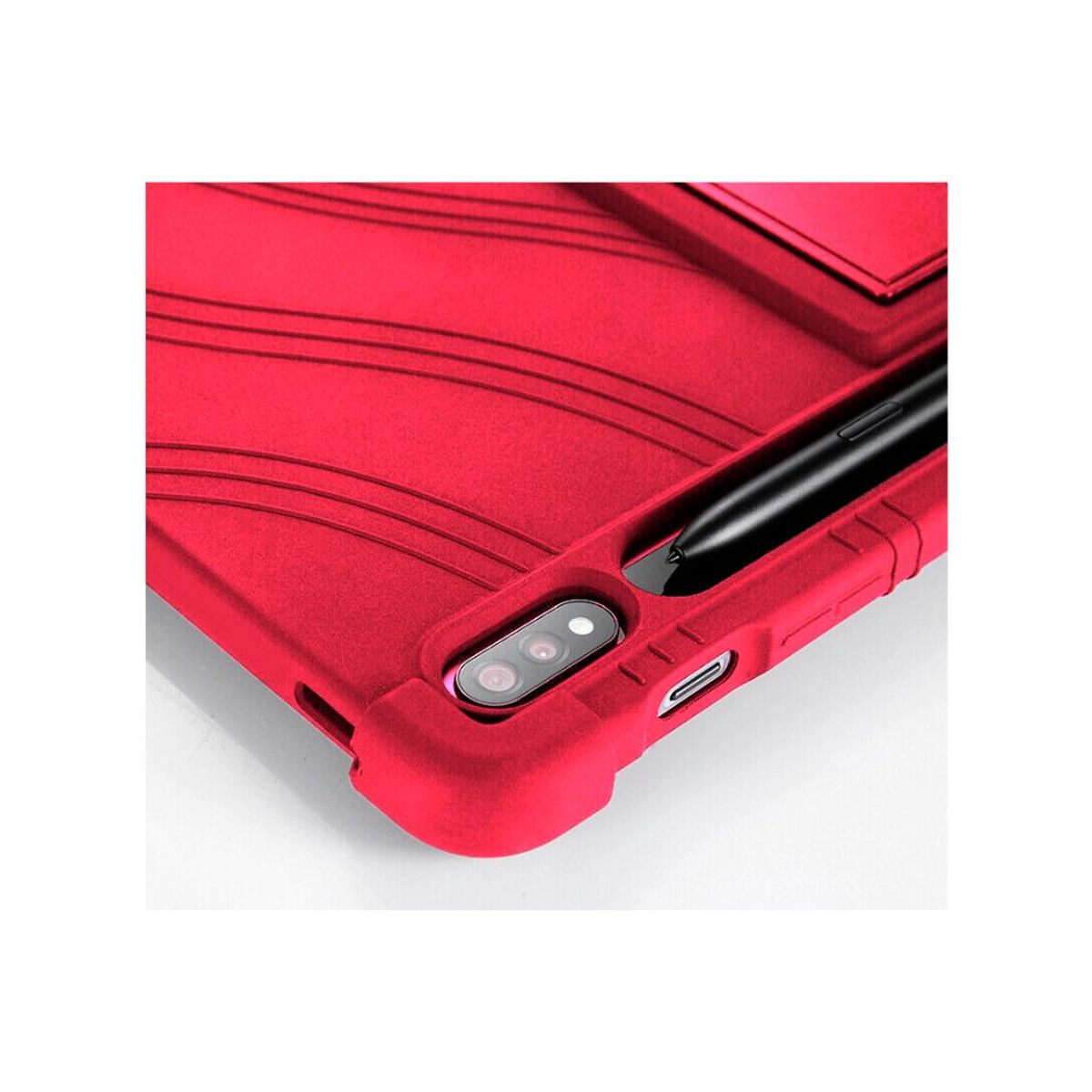 FUNDAANTIGOLPES - Funda de Silicona para Samsung Galaxy Tab S8 Plus - S7 Plus - Fucsia