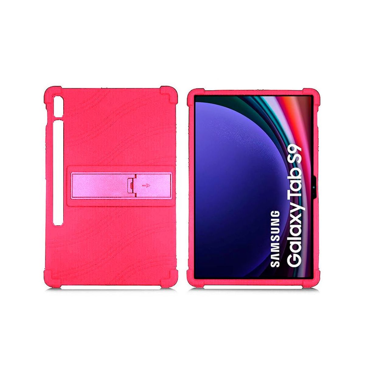 FUNDAANTIGOLPES - Funda de Silicona para Samsung Galaxy Tab S9 - Fucsia