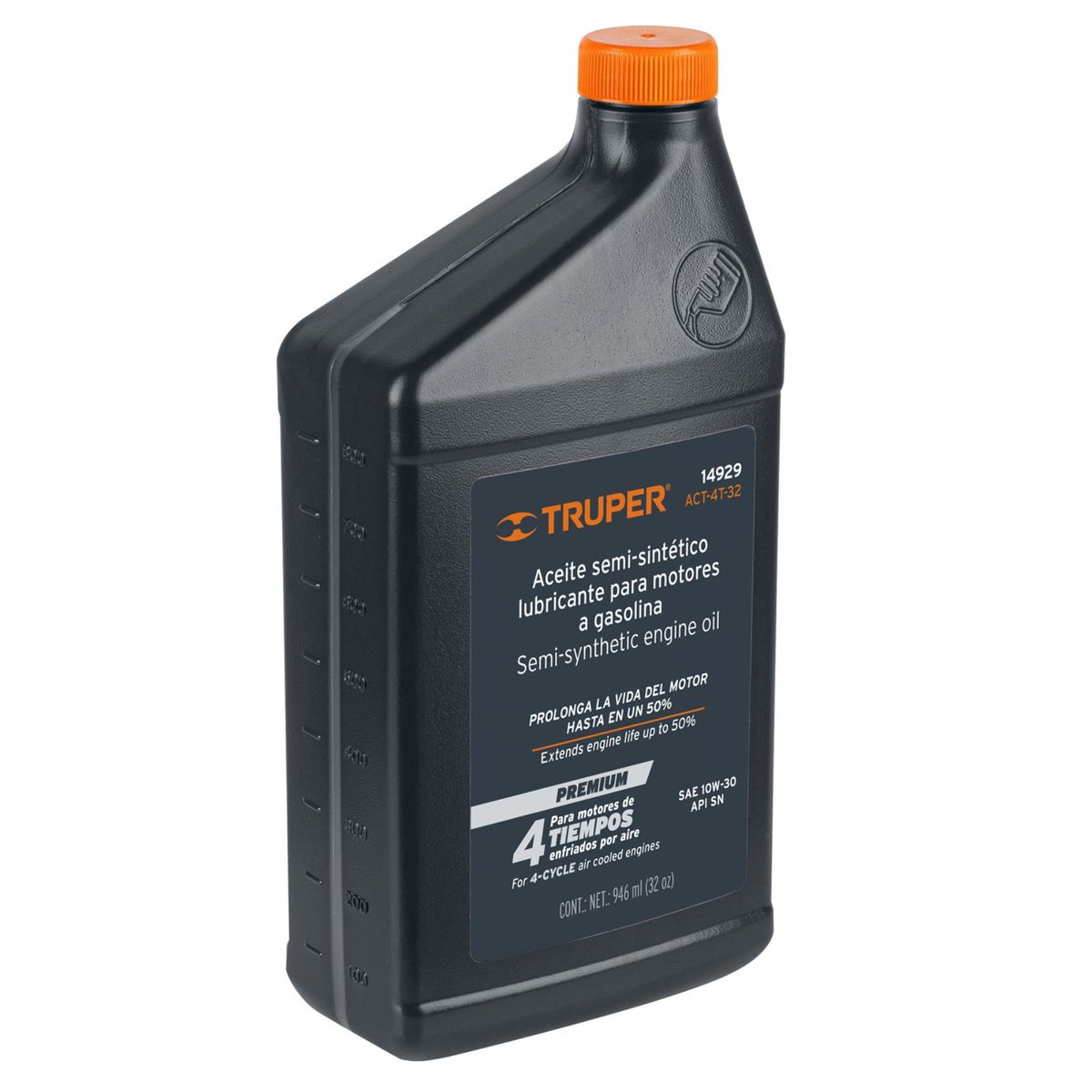 TRUPER - Aceite 4 tiempos para motores, 946 ml Truper