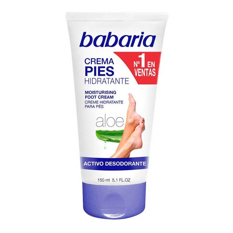 BABARIA - Crema para Pies Hidratante de Aloe Vera Babaria
