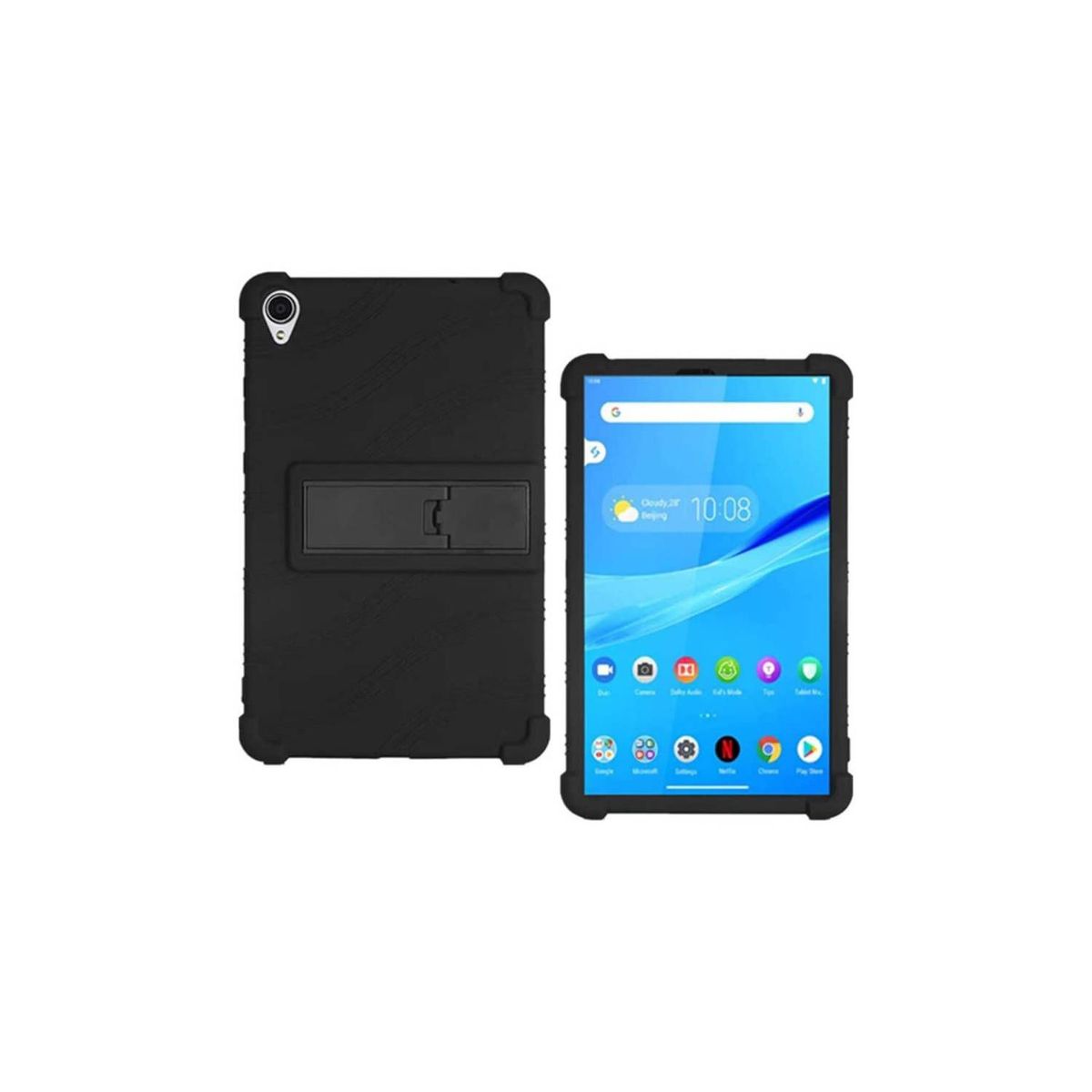 FUNDAANTIGOLPES - Funda de Silicona para Lenovo Tab K10 - Negro