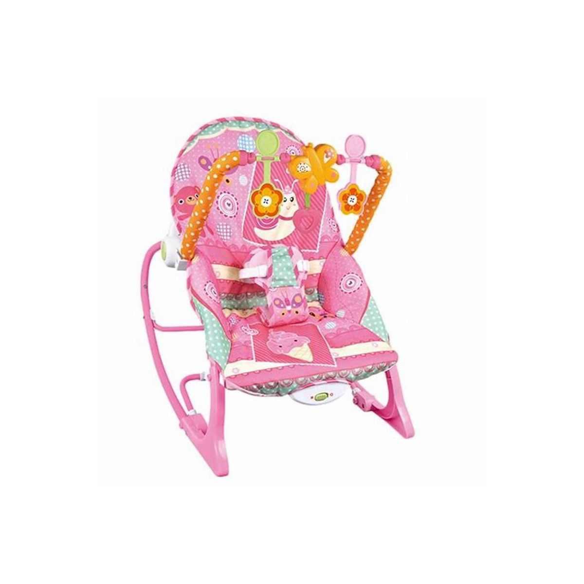 GENERICO - Silla Mecedora Hamaca Vibradora Musical Rosada - Generico