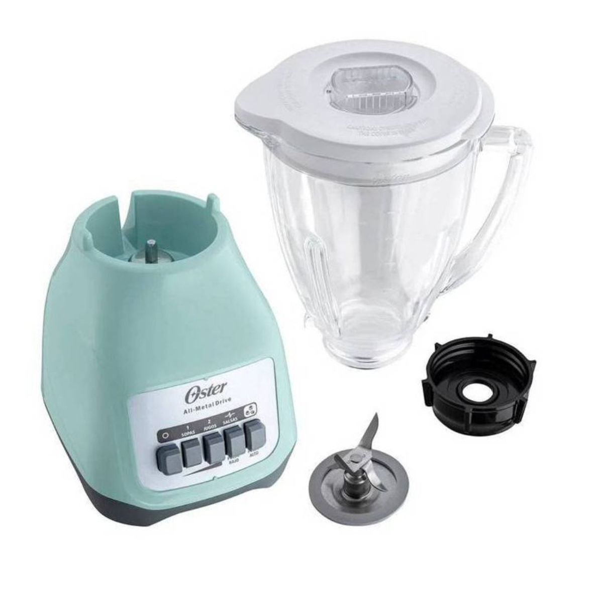 OSTER - COMBO Oster Licuadora 2 Vel Hervidor Eléctrico BVSTKT4177V Turquesa