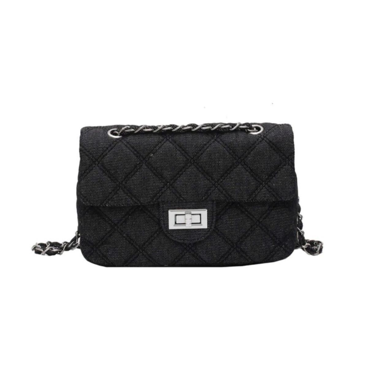 GENERICO - Bolso De Mano Cruzado Denim Blue Para Dama