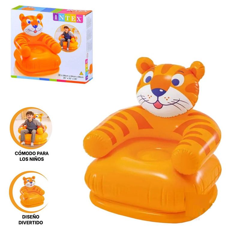 IMPORTADO MC - Sofa Inflable Modelo Tigre  68x64x74