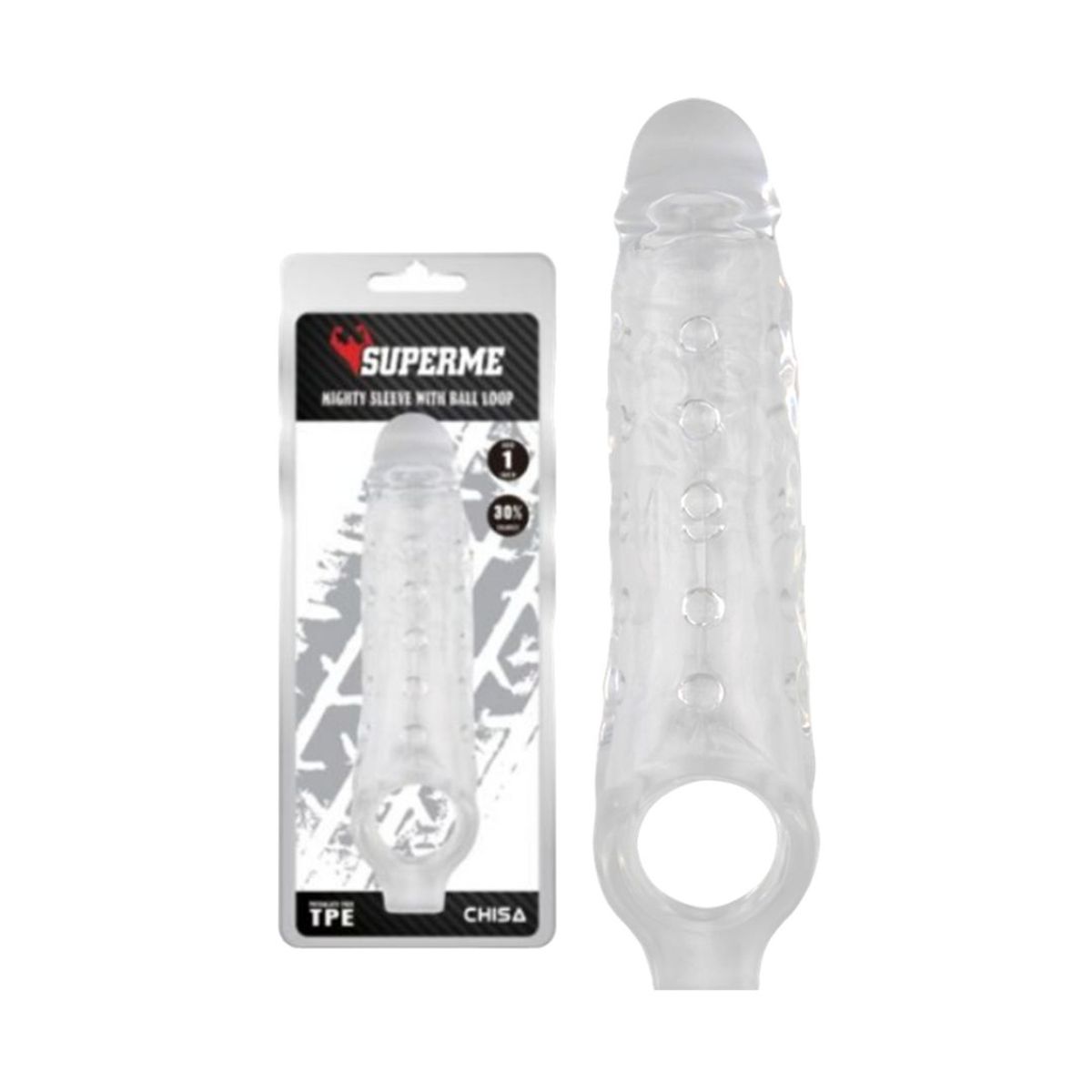 GENERICO - FUNDA EXTENSER SUPERME II CON SUJETADOR DE TESTÍCULOS