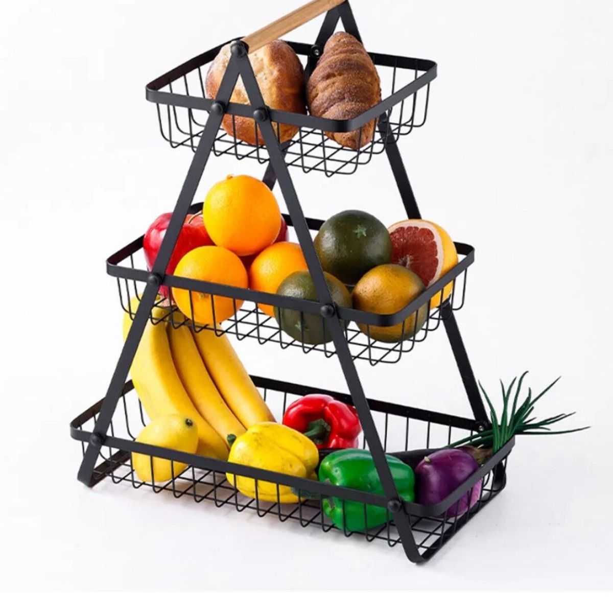 GENERICO - Frutero de 3 Niveles Moderna