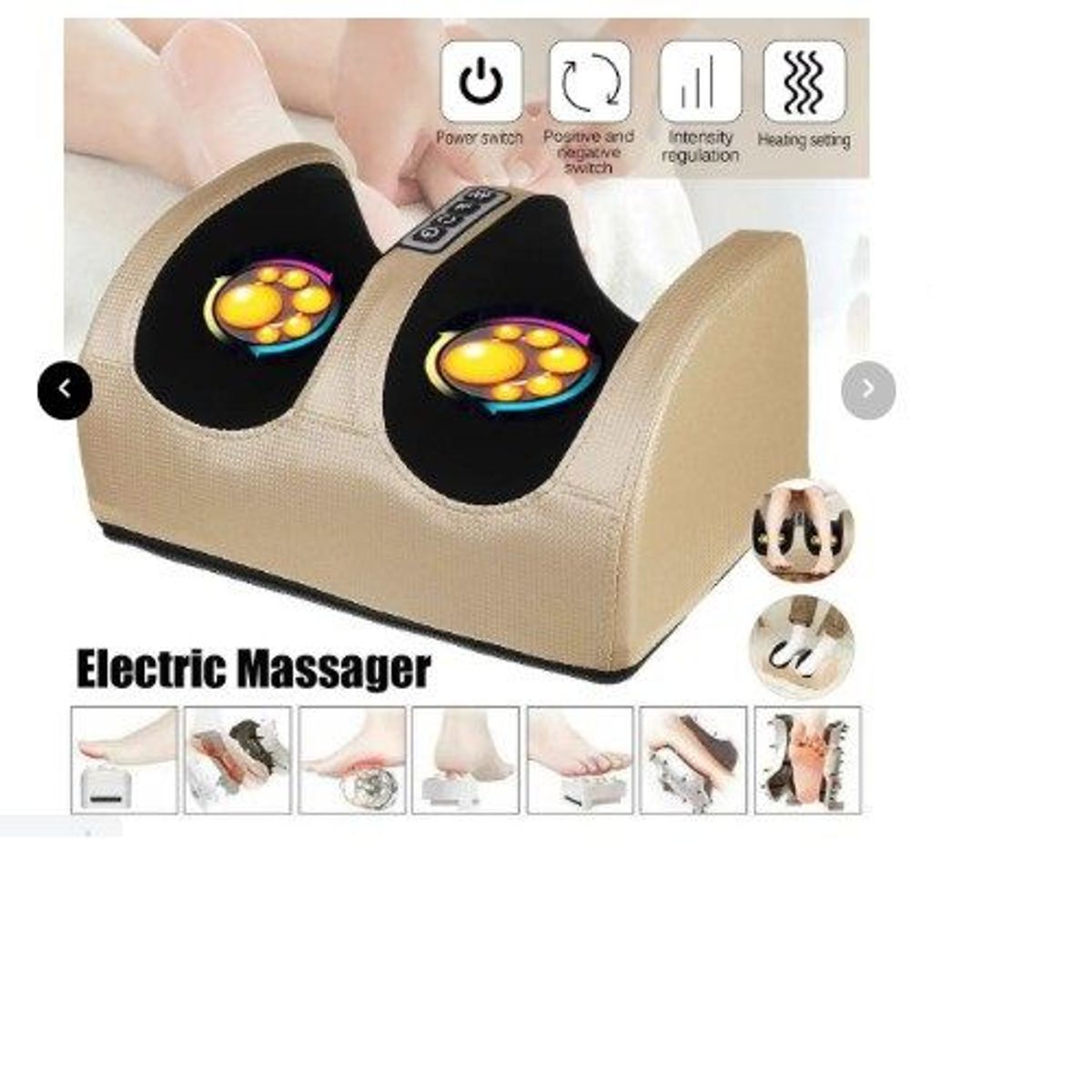 GENERICO - Masajeador de Pies Relajación y Circulación Shiatsu Alivia Fatiga