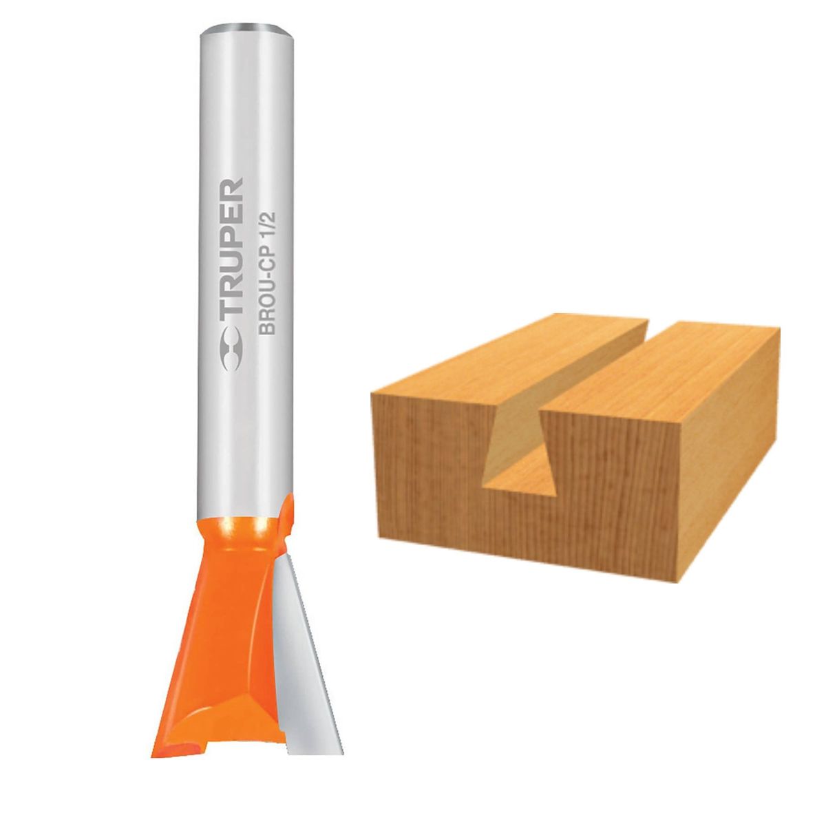 TRUPER - Broca fresa para ruteadora fresadora cola de pato 12 Truper