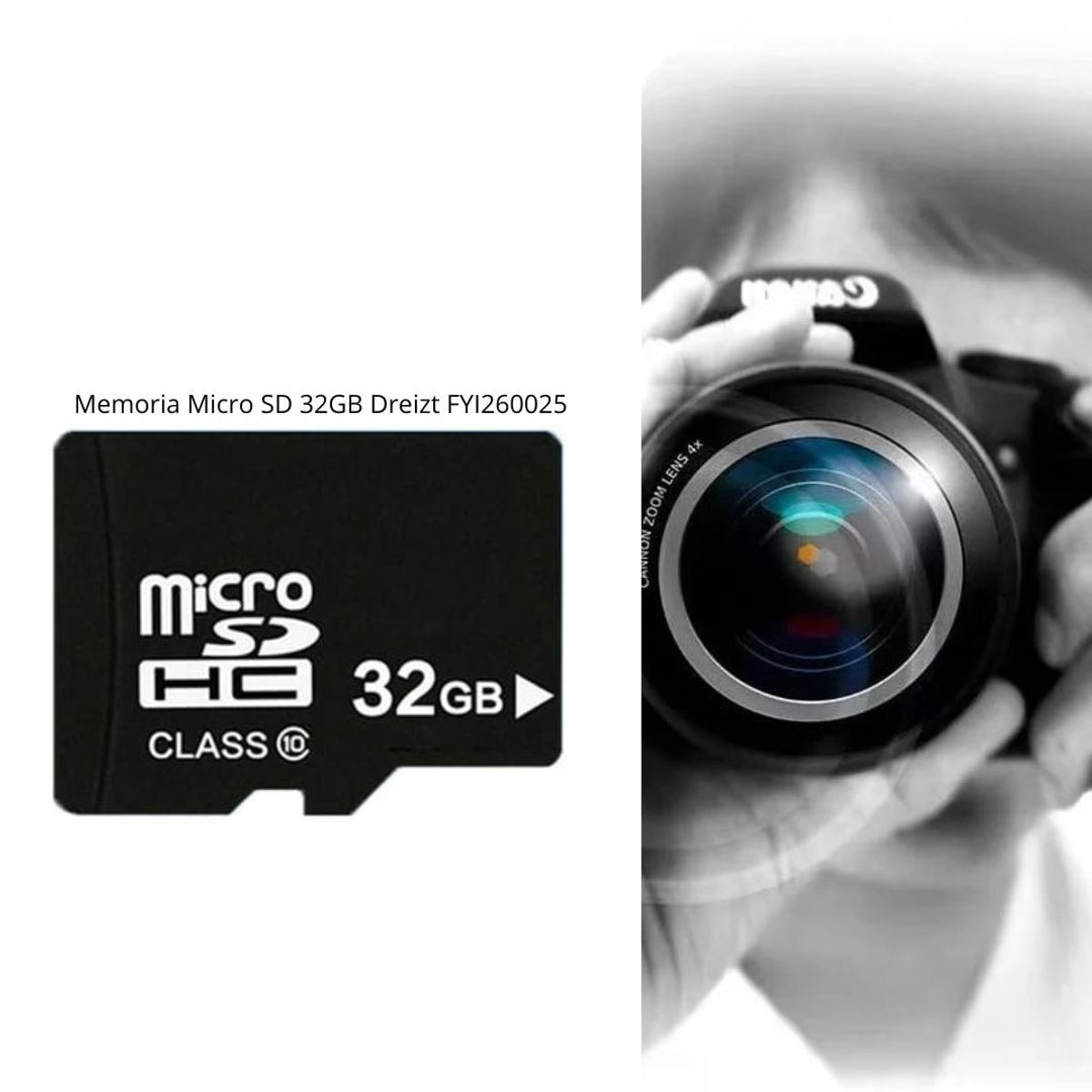 DREIZT - Memoria Micro SD 32GB Dreizt FYI260025