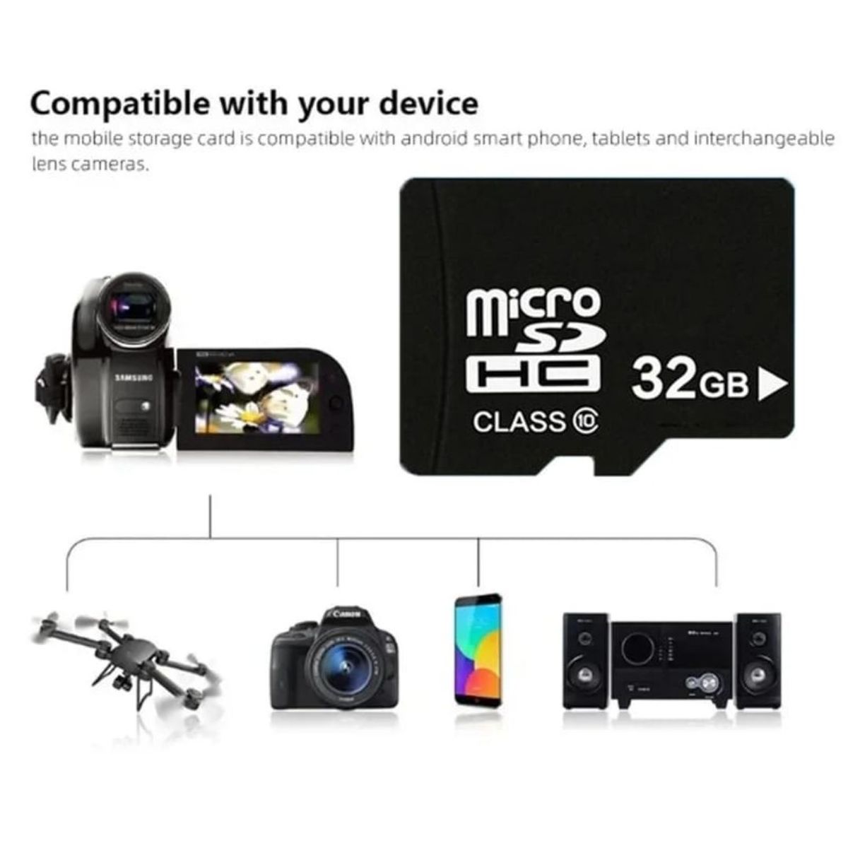 DREIZT - Memoria Micro SD 32GB Dreizt FYI260025