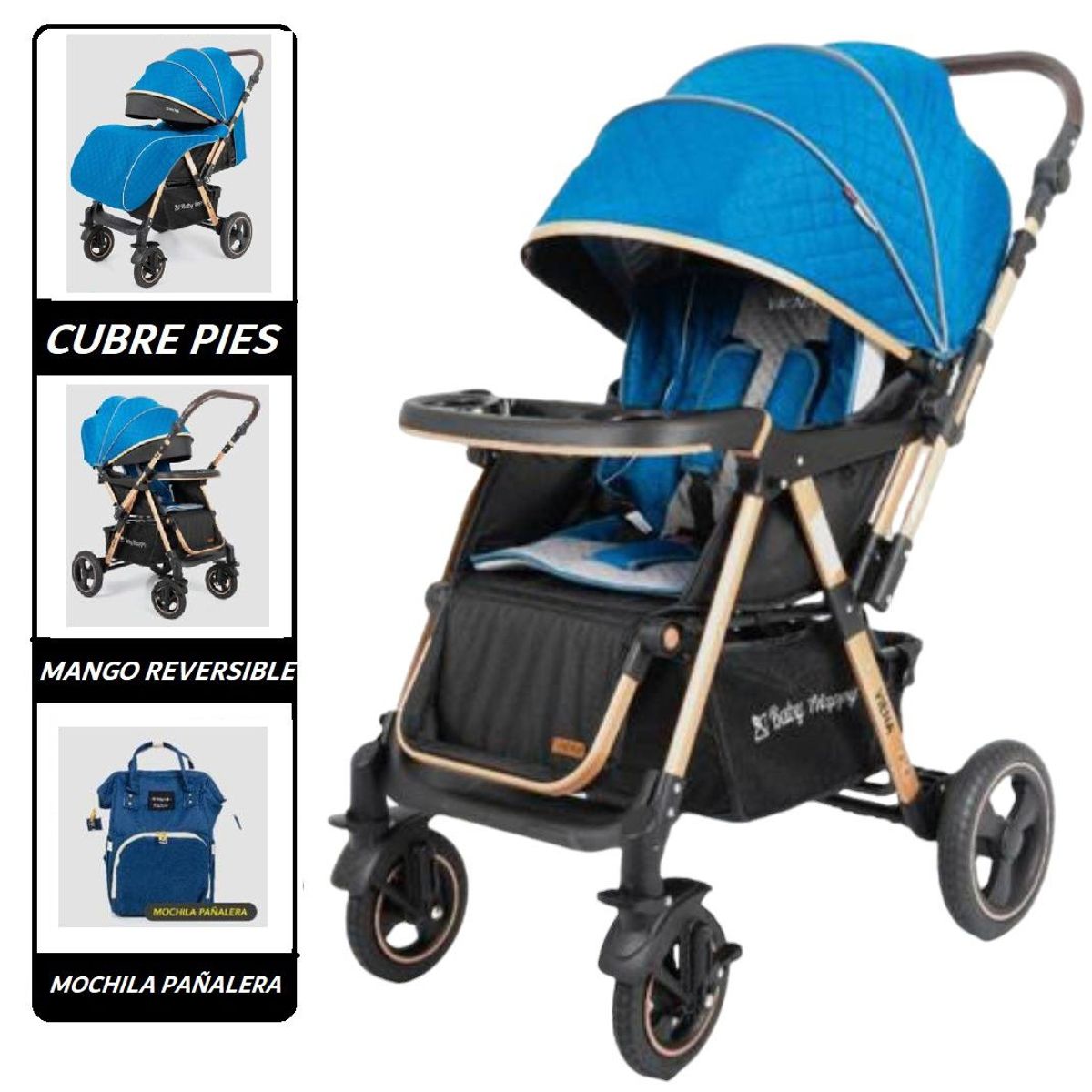 BABY HAPPY - Coche Cuna VIENA Travel Beish