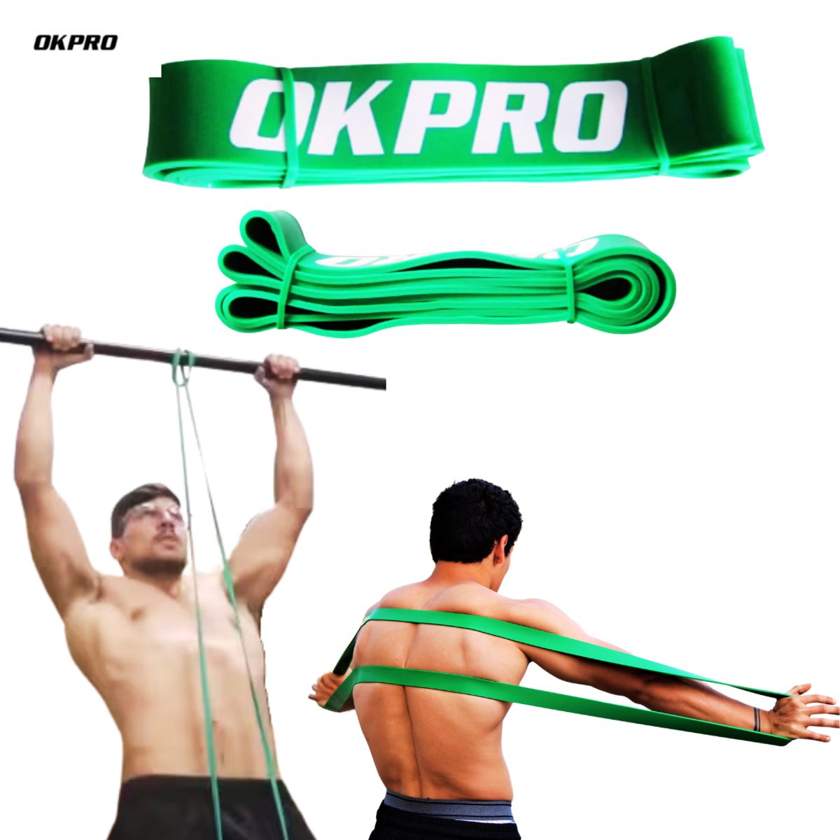 MARCA - Banda Crossfit Resistencia Verde Okpro