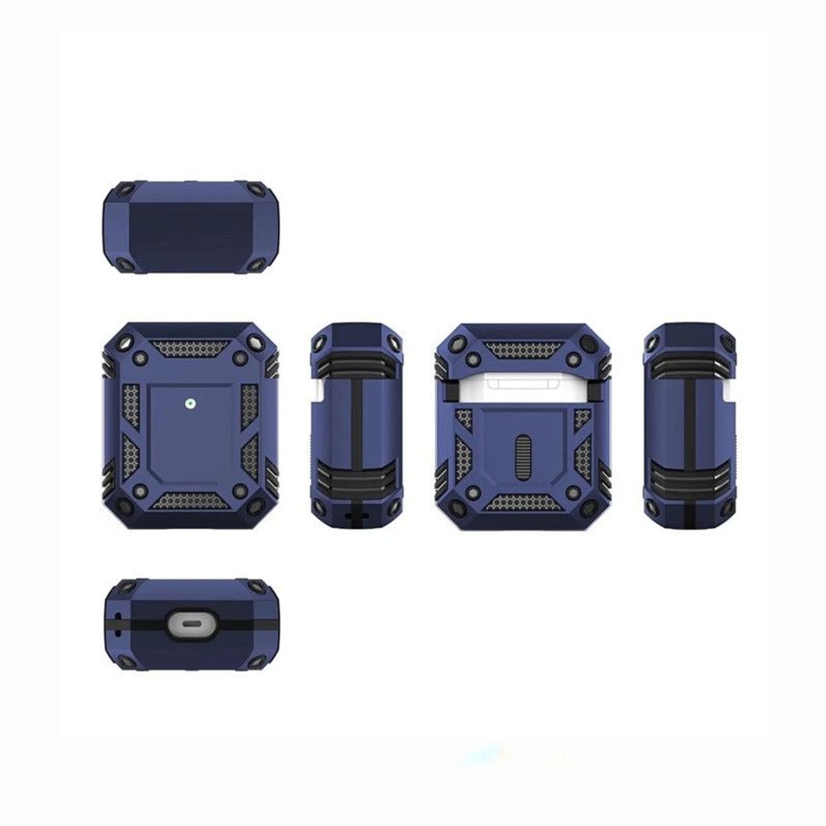 GENERICO - Case Armor Para Audifono Airpods Pro 1ra Gen - Azul