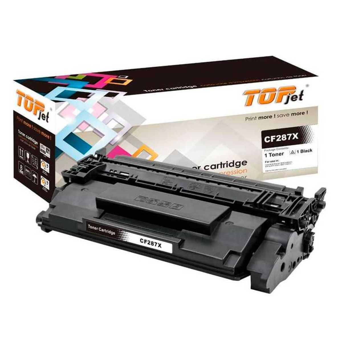 GENERICO - Tóner Compatible Topjet 87x Alta Capacidad 18000 Páginas Negro