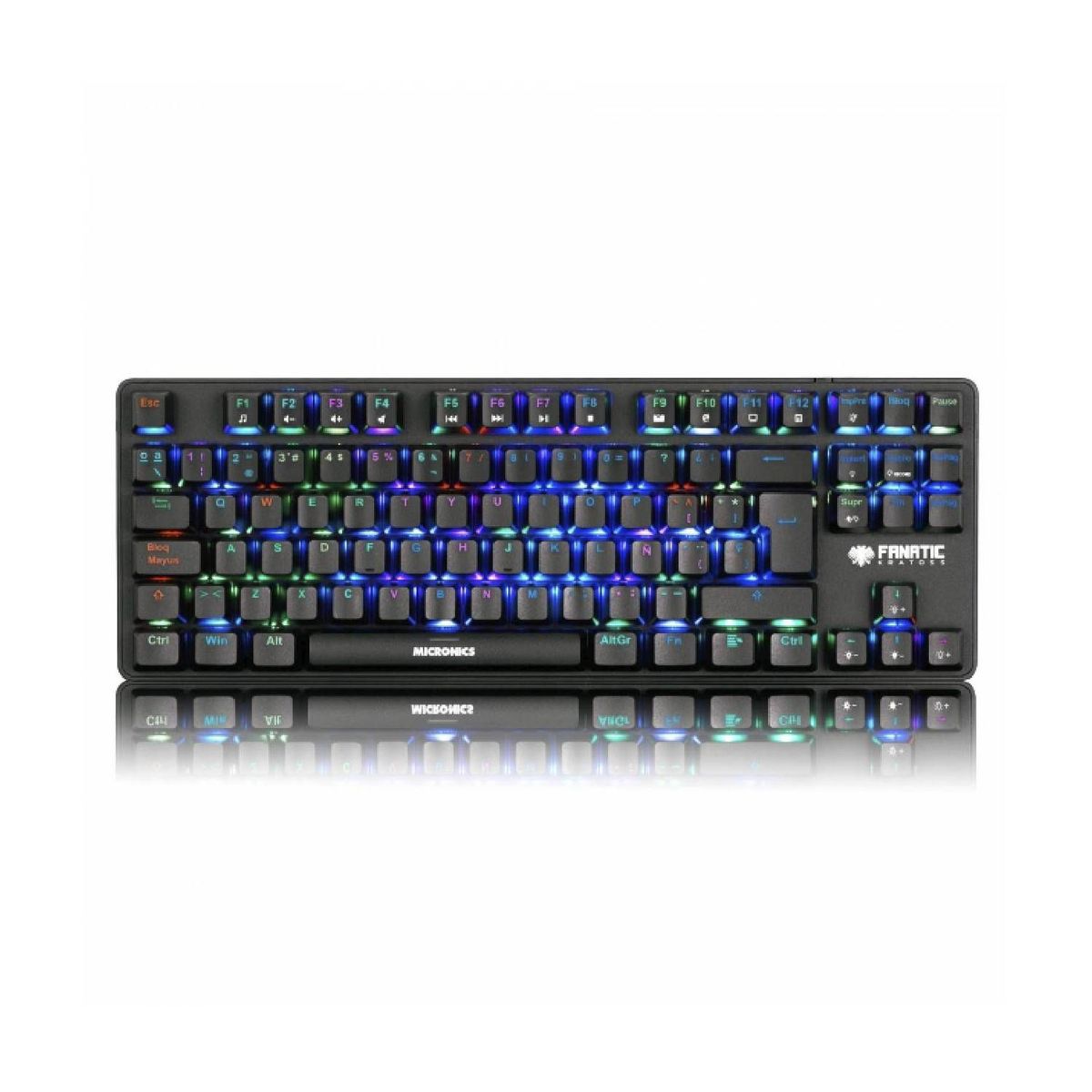 MICRONICS - Teclado Mecánico Micronics Fanatic Kratoss FK1008 RGB Tenkeyless