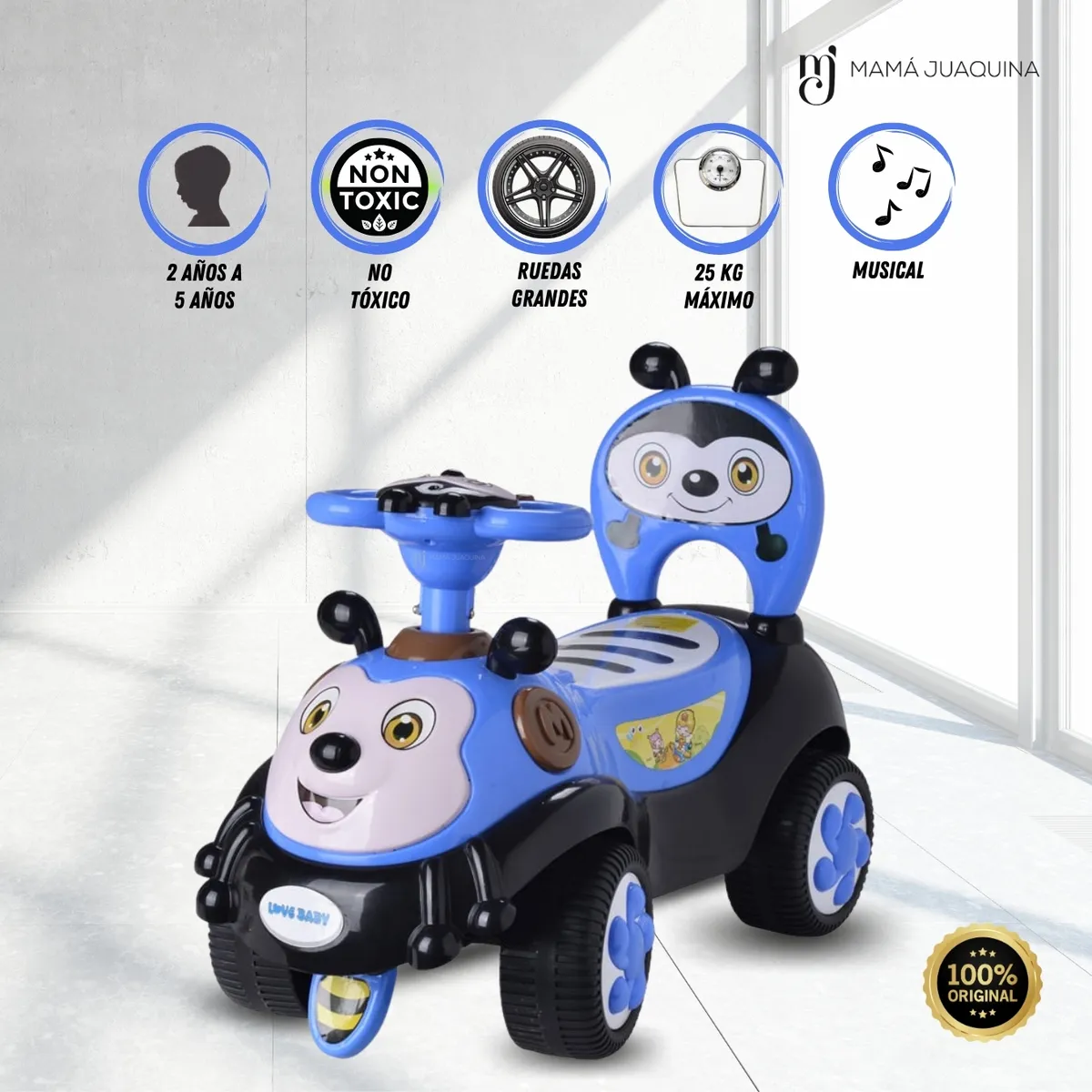 KINGDOM - Correpasillo Montable Kingdom «LITTLE DRIVER» Blue