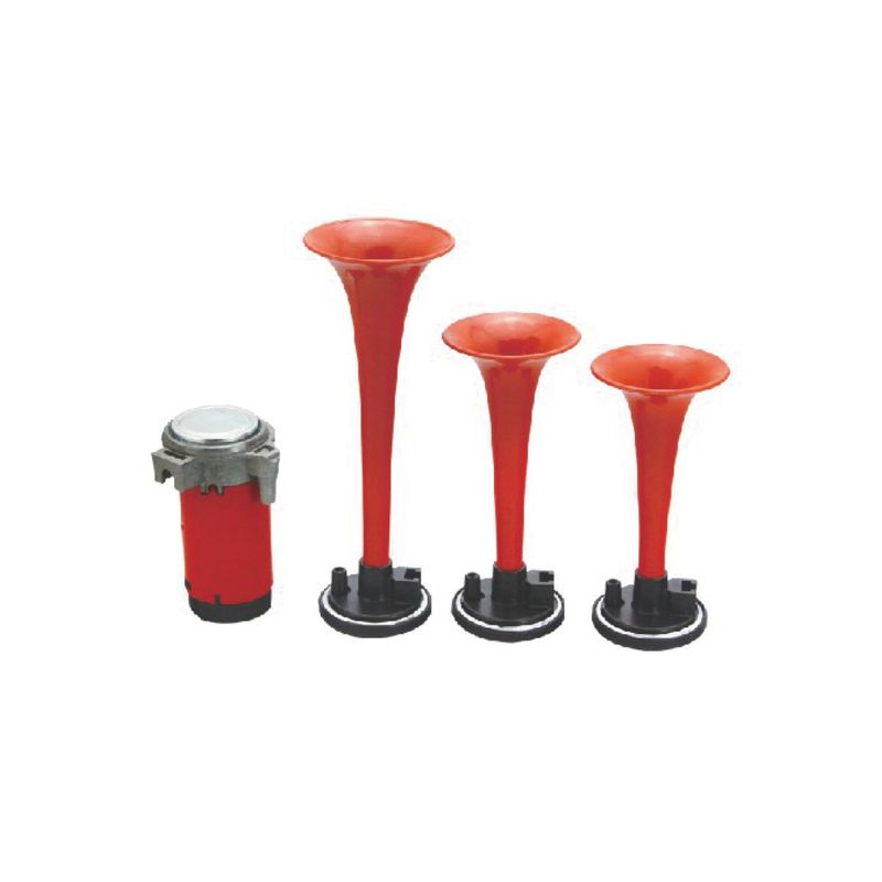 GENERICO - Claxon 3 Cornetas 12v con Compresor 840-795HZ Universal