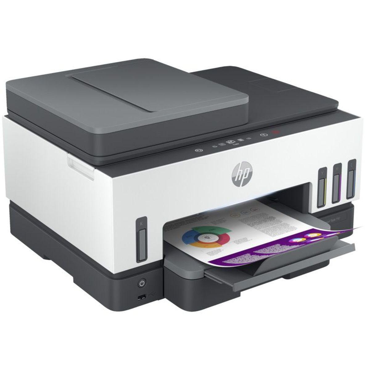 HP - Impresora HP Smart Tank 790 Multifuncional ADF Duplex Wifi