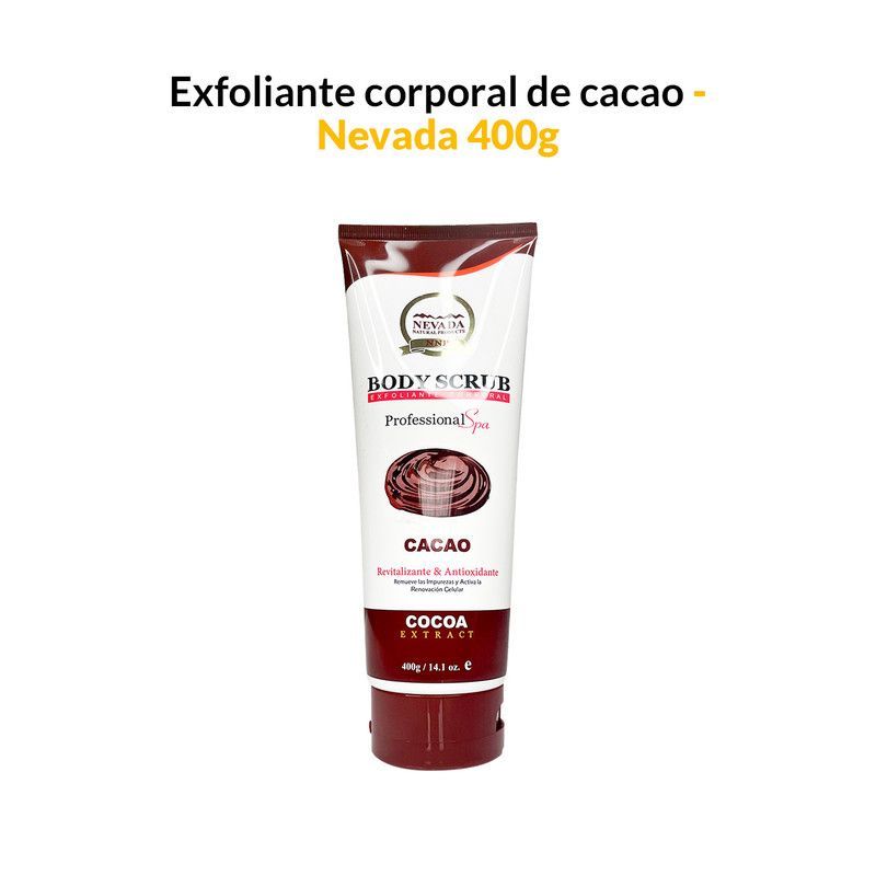 NEVADA NATURAL PRODUCTS - Exfoliante corporal de cacao 400g - Nevada