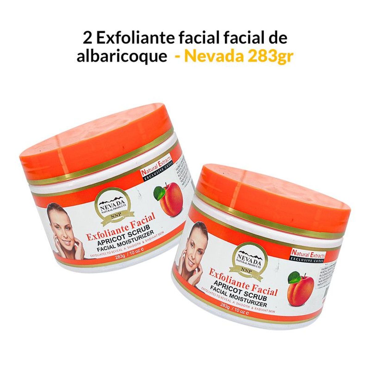 NEVADA NATURAL PRODUCTS - 2 Exfoliante facial de albaricoque 283g - Nevada.