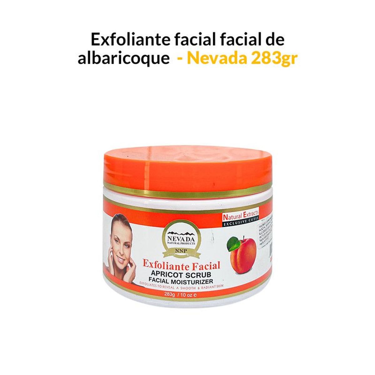NEVADA NATURAL PRODUCTS - Exfoliante facial de albaricoque 283g - Nevada