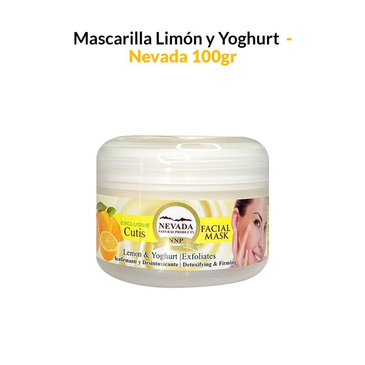 NEVADA NATURAL PRODUCTS - Mascarilla aclarador facial 100g - Nevada