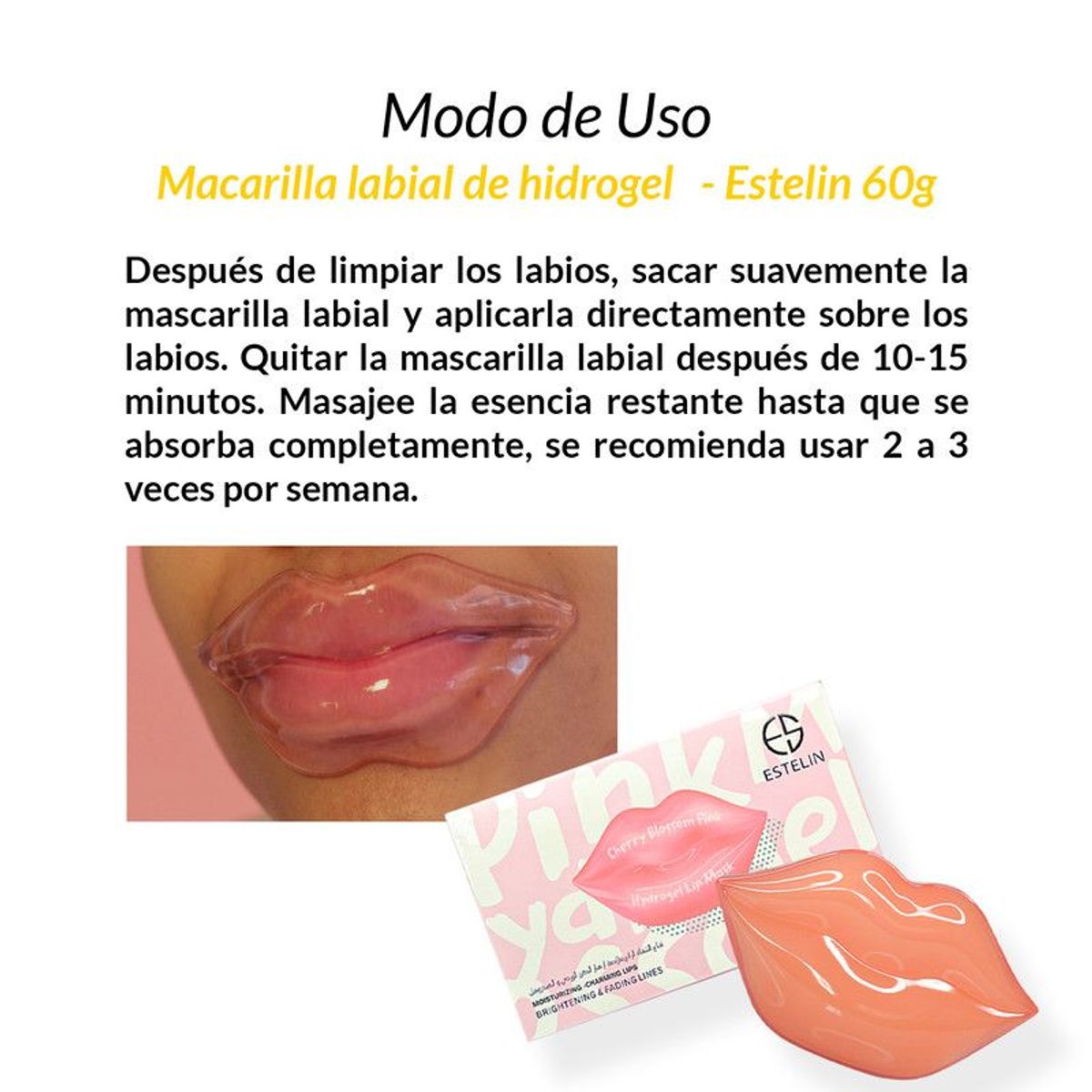 GENERICO - 3 Macarilla labial de hidrogel 60g – Estelin
