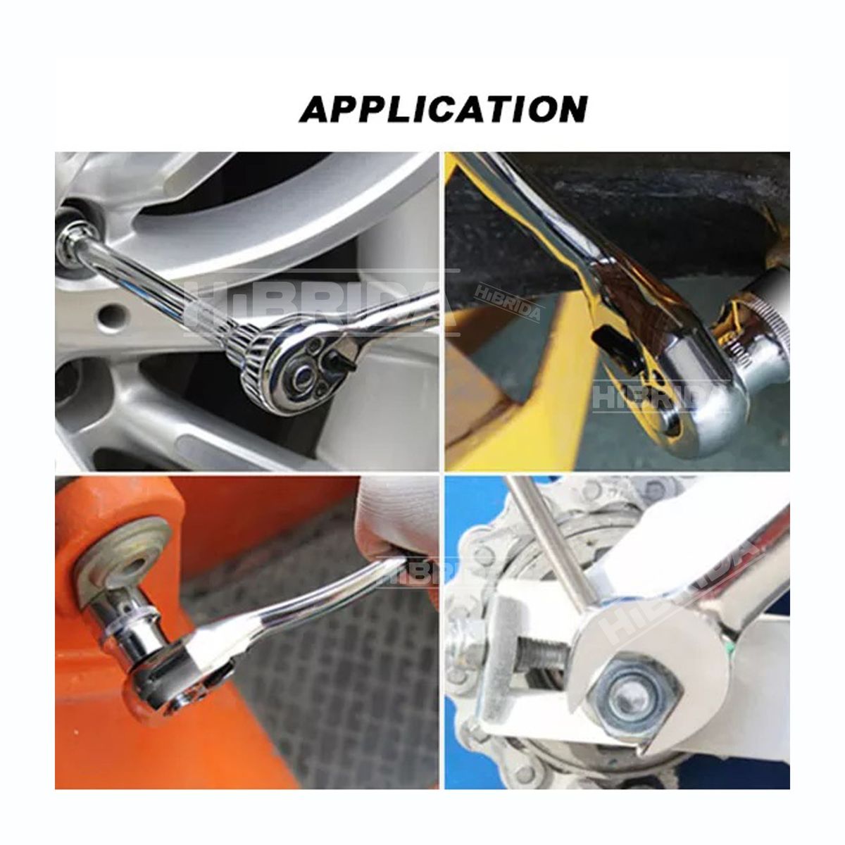 GENERICO - HERRAMIENTA TOTAL JUEGO DE DADOS DE ½ CARROS LLANTAS MOTOS