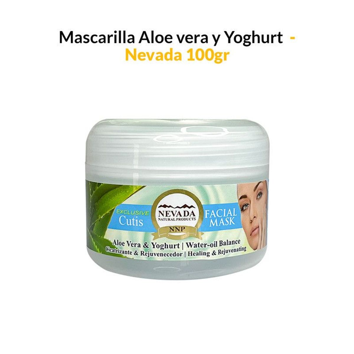 NEVADA NATURAL PRODUCTS - Mascarilla aclarador facial 100g - Nevada