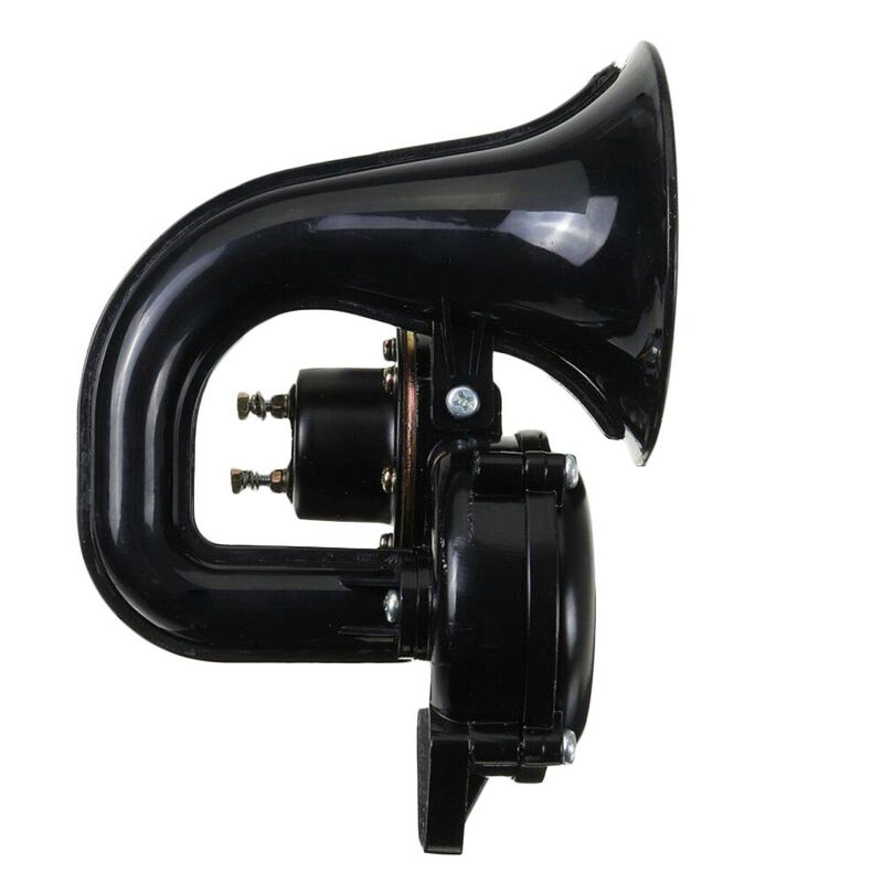 GENERICO - Claxon Bocina 12v 24v para Volvo y Scania Negro Divaio