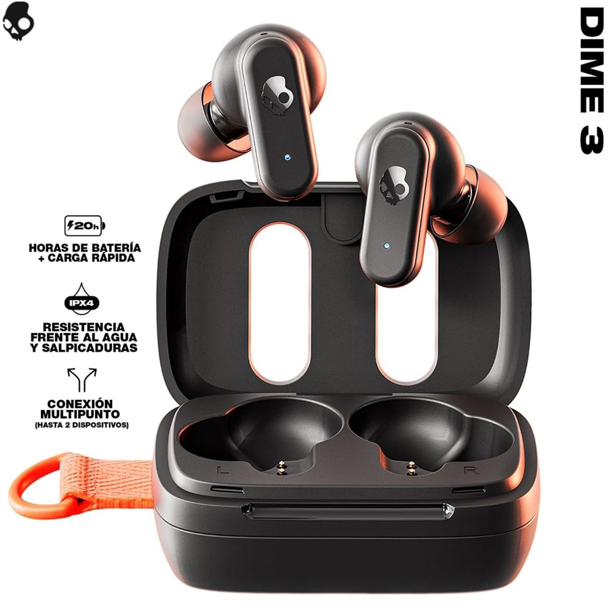 SKULLCANDY - Skullcandy  Dime 3 Audifonos Mini Bluetooth 5.3 True Wireless