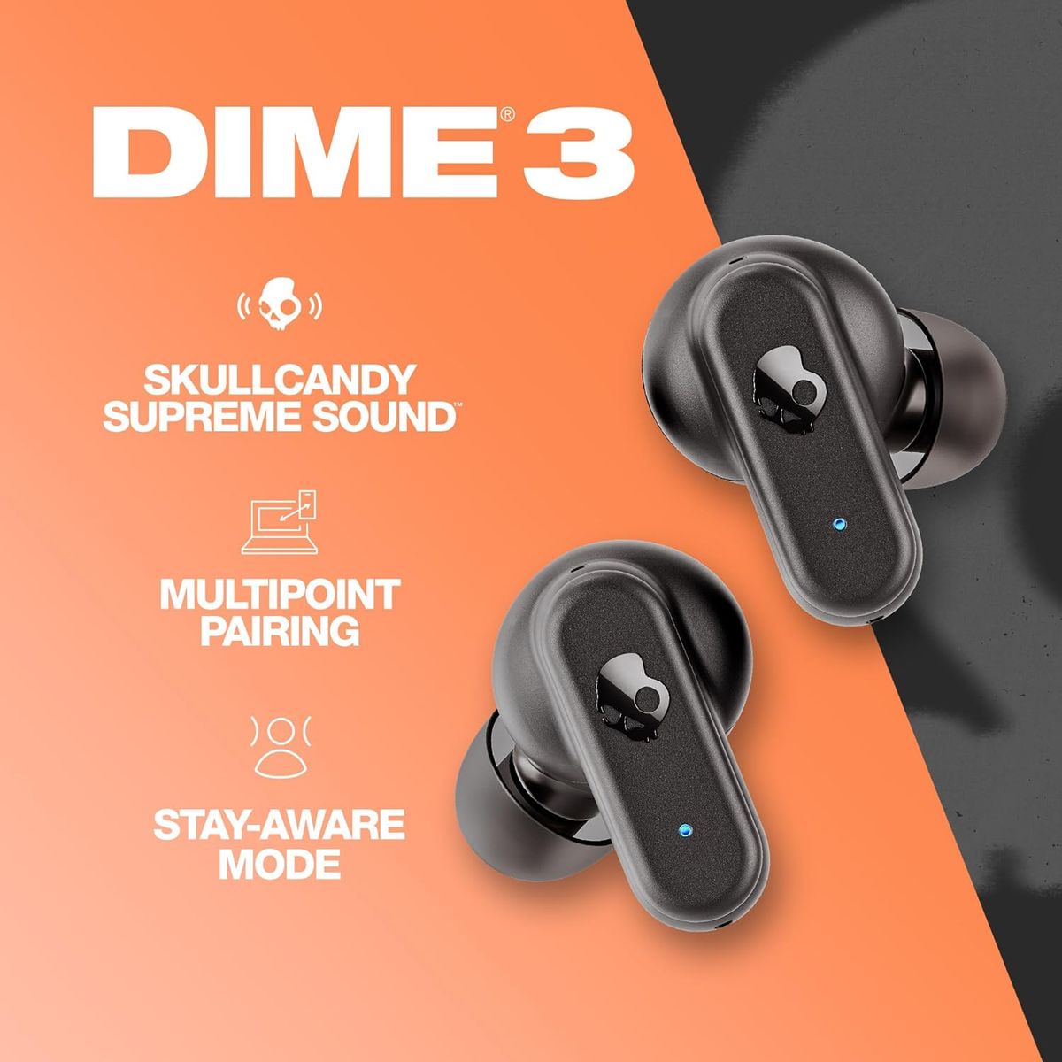 SKULLCANDY - Skullcandy  Dime 3 Audifonos Mini Bluetooth 5.3 True Wireless