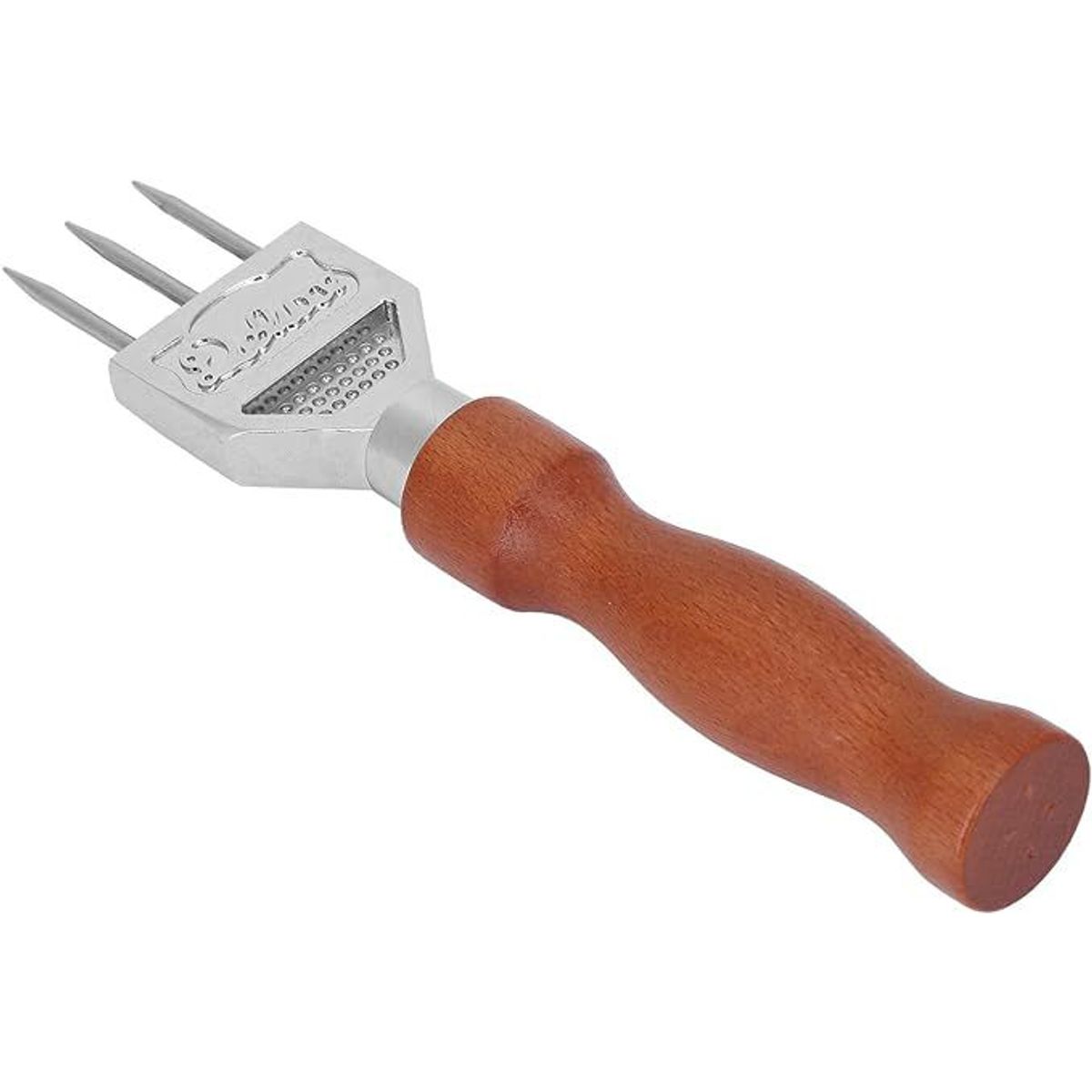 GENERICO - Picador de hielo modelo trinche de acero inoxidable y madera