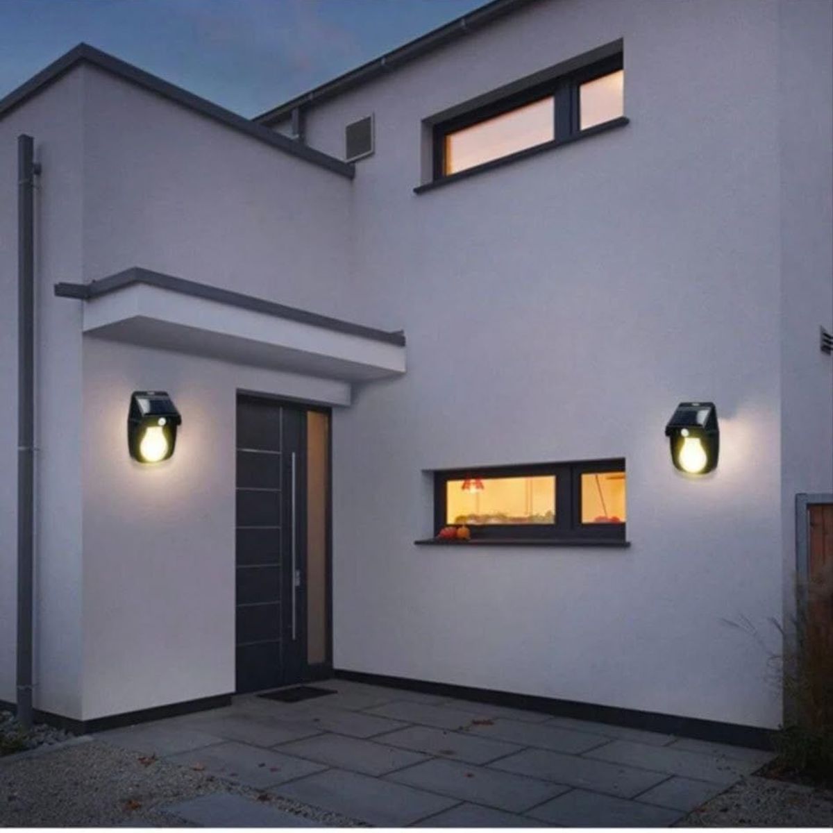 GENERICO - LUZ LAMPARA PANEL SOLAR SENSOR DE MOVIMIENTO LED ALTA CALIDAD