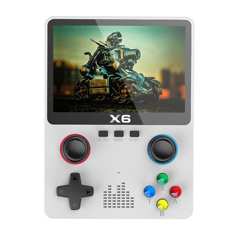 GENERICO - Mini consola de juegos X6 pantalla IPS compatible con 10000 juegos.